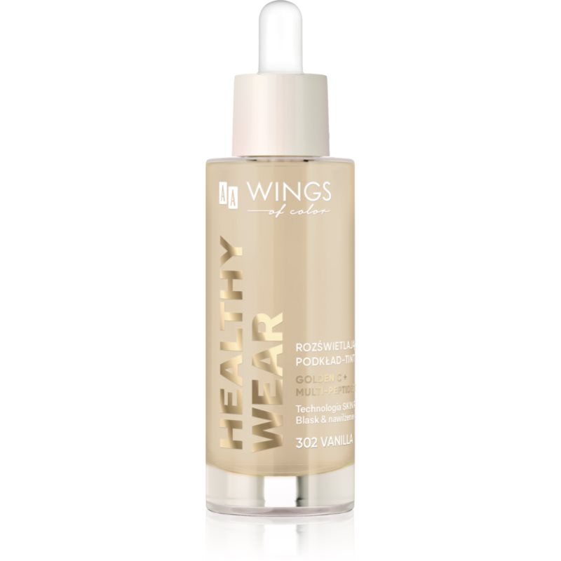 AA Wings of Color Healthy Wear Radiant Foundation rozjasňující hydratační make-up odstín 302 Vanilla 30 ml