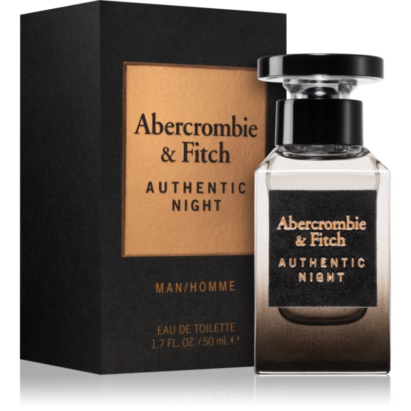 Abercrombie & Fitch Authentic Night Men Eau de Toilette für Herren 50 ml