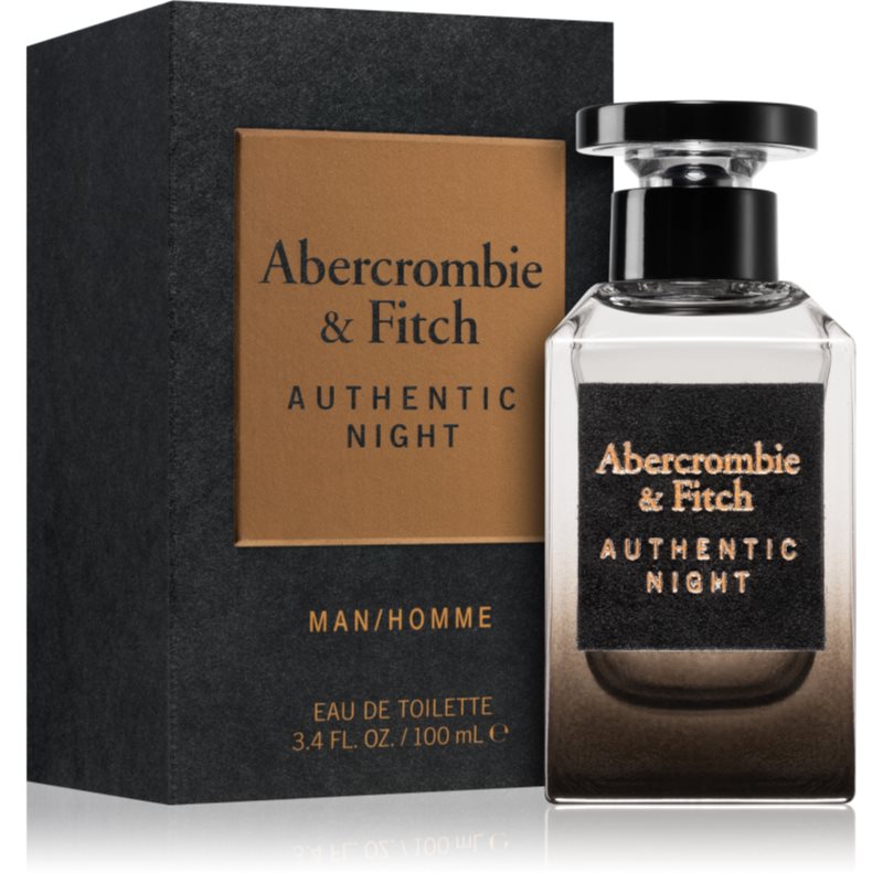 Abercrombie & Fitch Authentic Night Men Eau de Toilette für Herren 100 ml