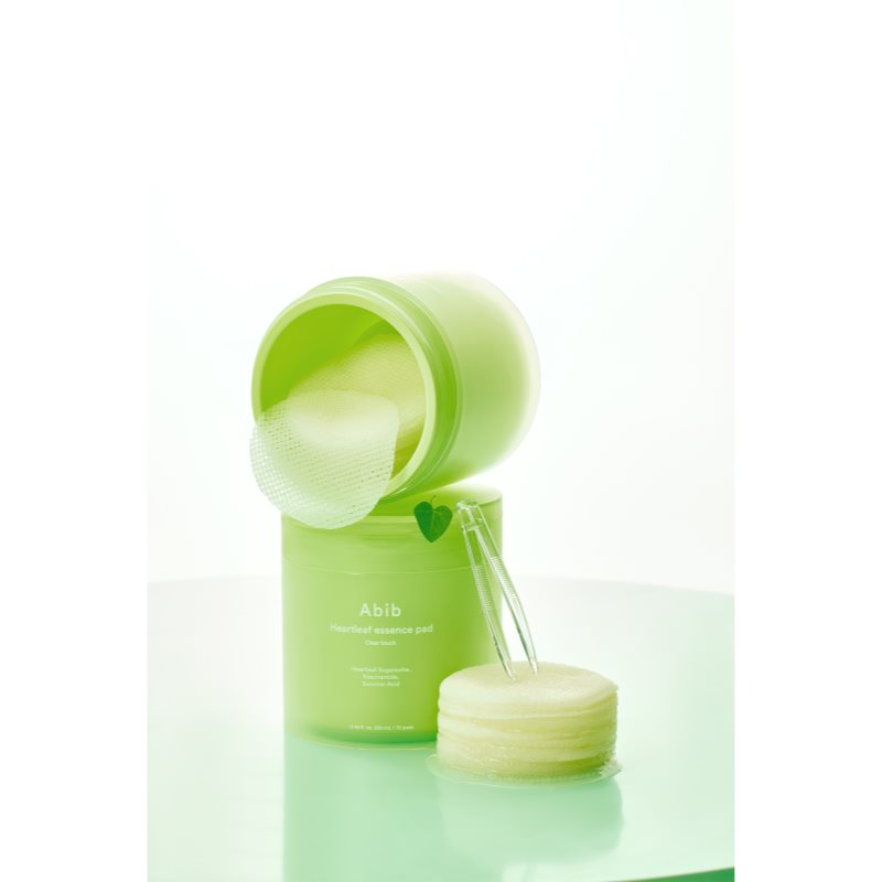 Abib Heartleaf Clear Touch Essence Pad upokojujúce vankúšiky s hydratačným účinkom 250 ml (obrázok 9)