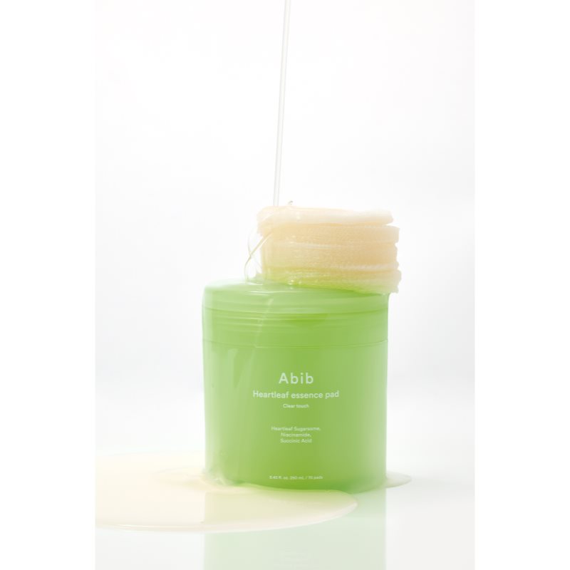 Abib Heartleaf Clear Touch Essence Pad upokojujúce vankúšiky s hydratačným účinkom 250 ml (obrázok 10)