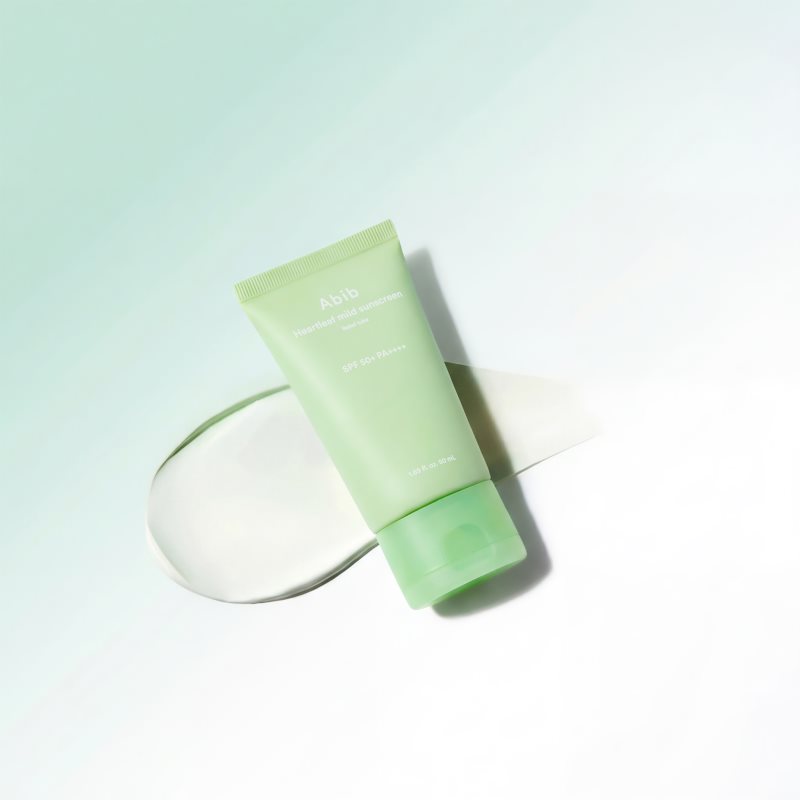 Abib Heartleaf Mild Sunscreen Relief Tube Sonnencreme fürs Gesicht mit beruhigender Wirkung SPF 50+ 50 ml (Bild 8)