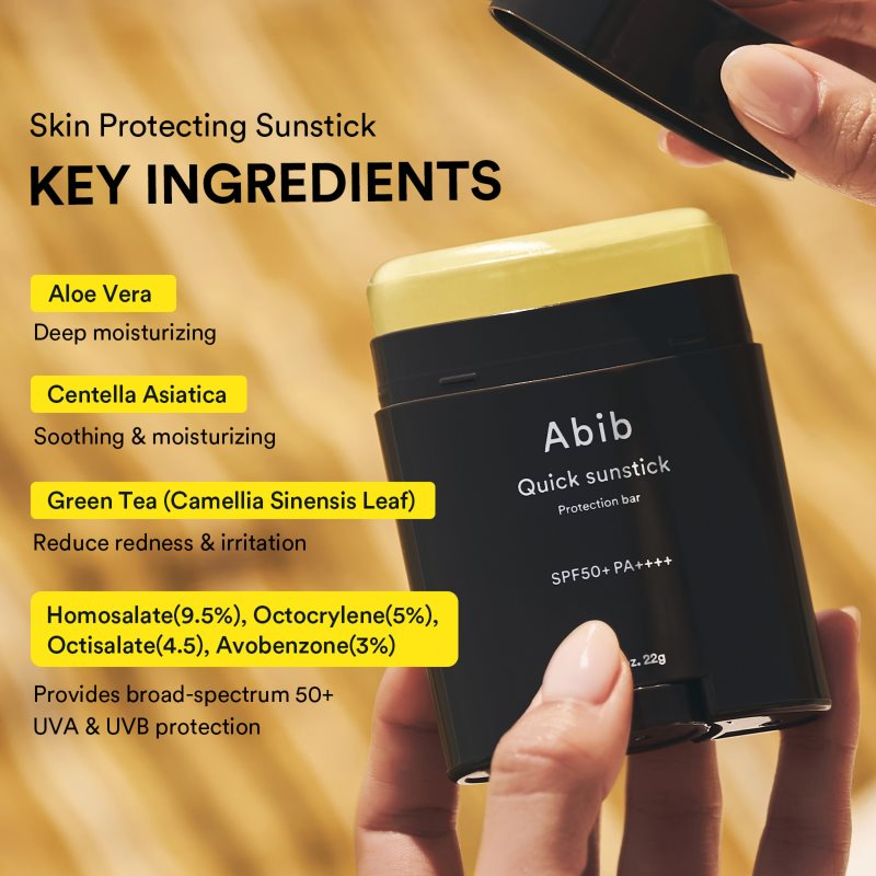 Abib Quick Sunstick Protection Bar opaľovací krém v tyčinke s hydratačným účinkom SPF 50+ 22 g (obrázok 4)