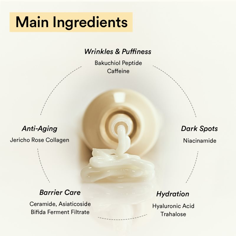 Abib Collagen Eye Crème Jericho Rose Tube leichte Augencreme zum nähren und Feuchtigkeit spenden 30 ml (Bild 7)