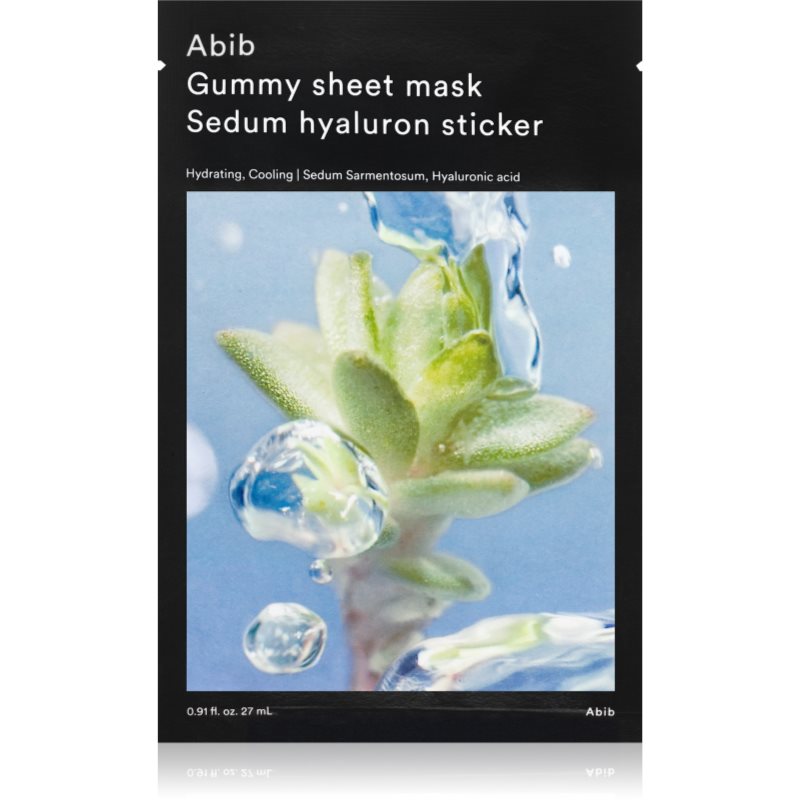 Abib Gummy Sheet Mask Sedum Hyaluron Sticker deeply moisturising mask with smoothing effect 27 ml