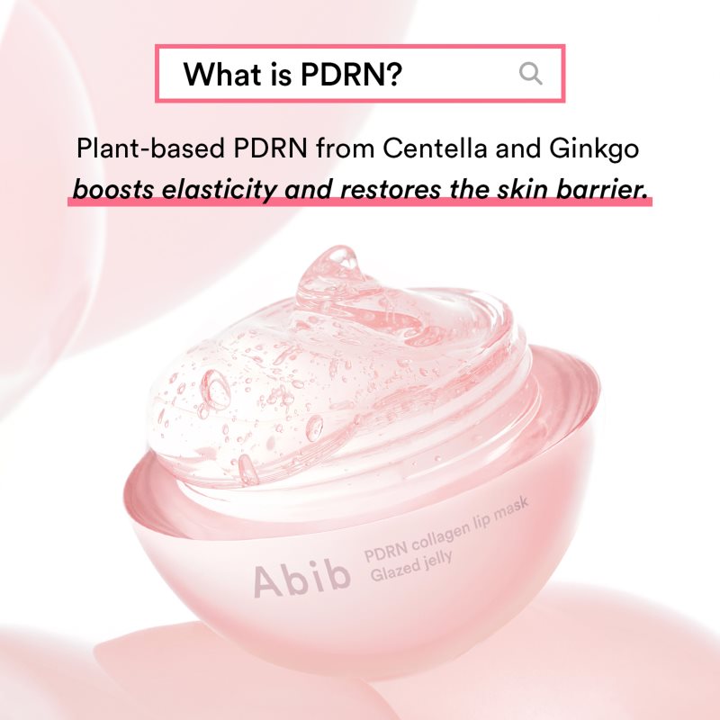 Abib PDRN Collagen Lip Mask Glazed Jelly regenerierende und hydratisierende Pflege für Lippen 11 g (Bild 5)