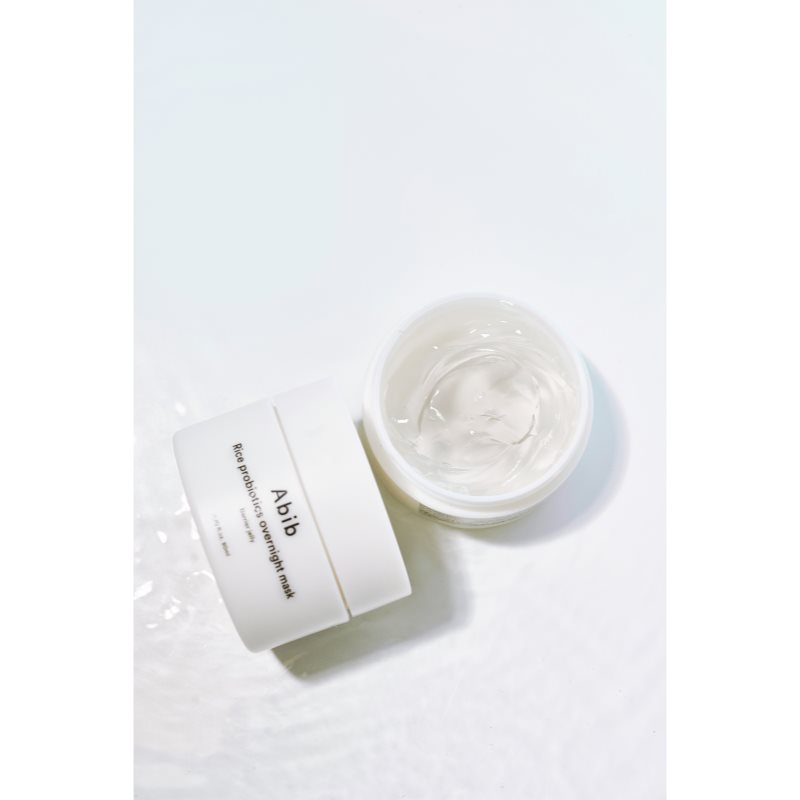 Abib Rice Probiotics Overnight Mask Barrier Jelly noční pleťová maska pro intenzivní hydrataci 80 ml (obrázek 8)