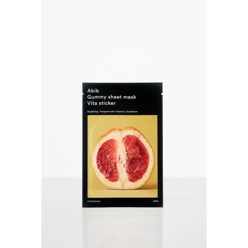 Abib Gummy Sheet Mask Vita Sticker Aufhellende Tuchmaske mit beruhigender Wirkung 27 ml (Bild 10)