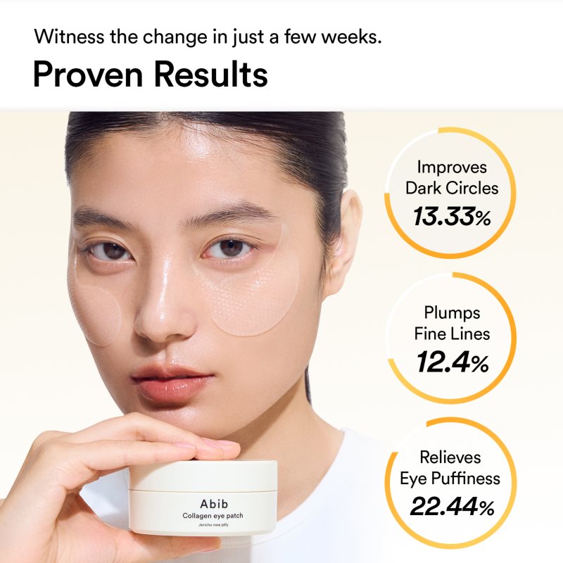 Abib Collagen Eye Patch Jericho Rose Jelly Augenpads gegen Falten, Schwellungen und Augenringe 60 St. (Bild 4)