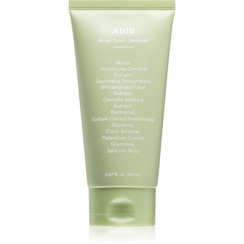 Abib Heartleaf Mild Foam Cleanser dermo-soothing deep cleansing foam for problem skin, acne 150 ml