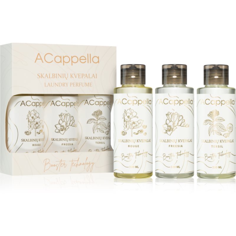 ACappella Laundry Parfume vůně do prádla 3x100 ml