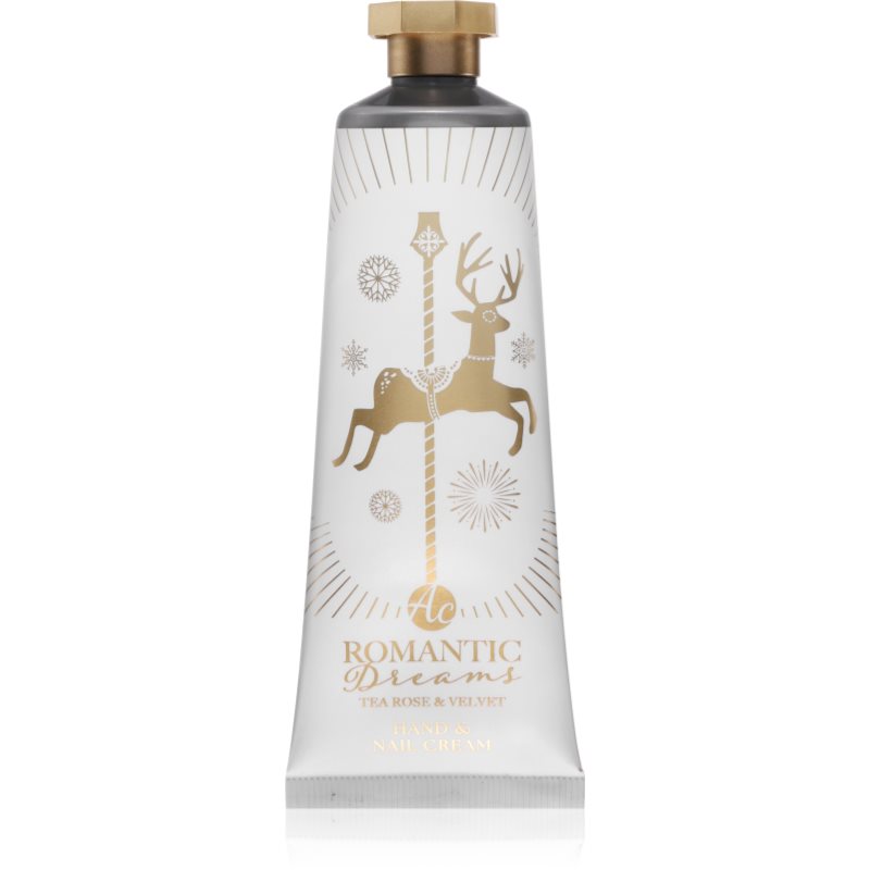 Accentra Romantic Dreams Hand & Nail Cream kéz- és körömápoló krém illattal Tea Rose & Velvet 60 ml