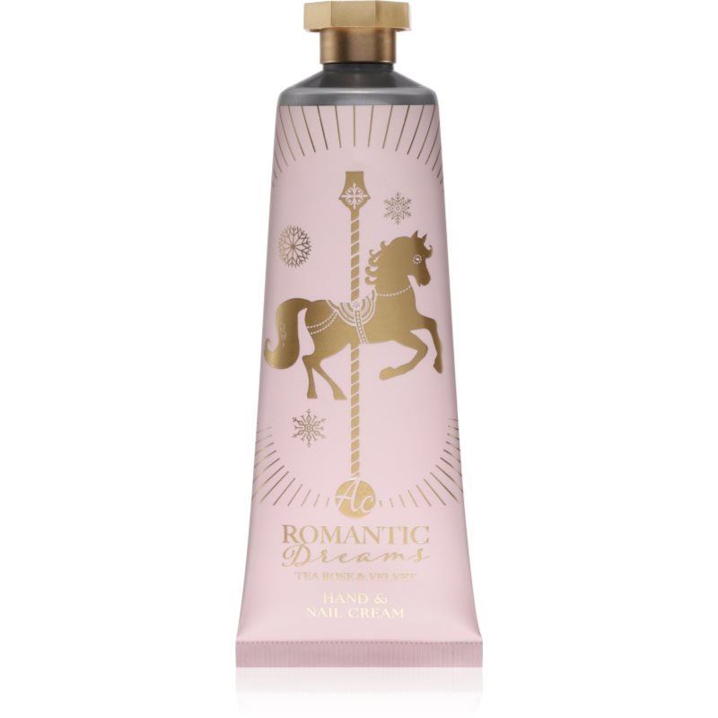 Accentra Romantic Dreams Hand & Nail Cream kéz- és körömápoló krém illattal Tea Rose & Velvet 60 ml