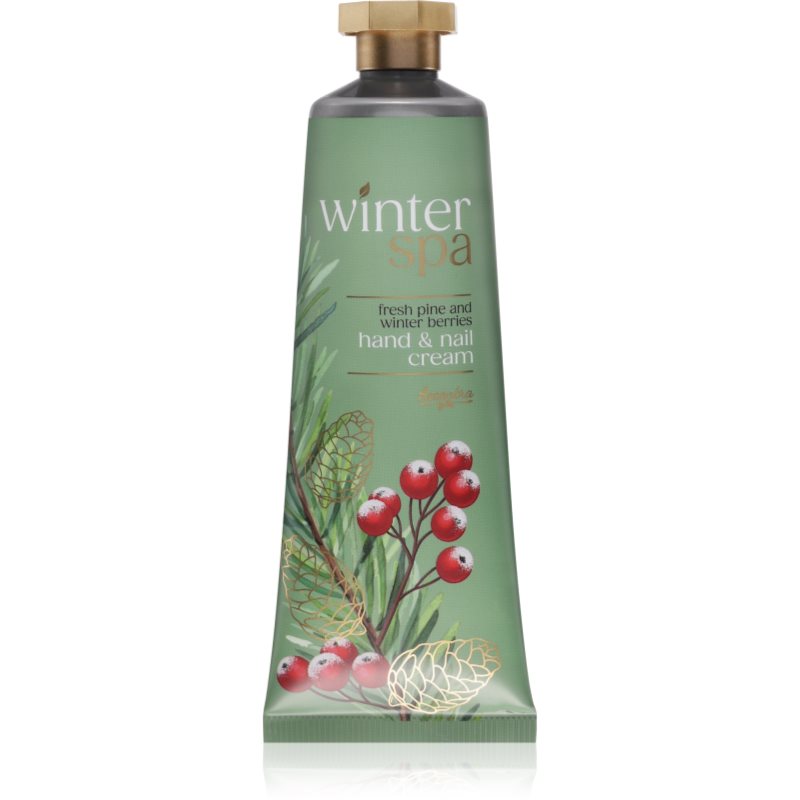 Accentra Winter Spa Hand & Nail Cream kéz- és körömápoló krém illattal Fresh Pine and Winter Berry 60 ml