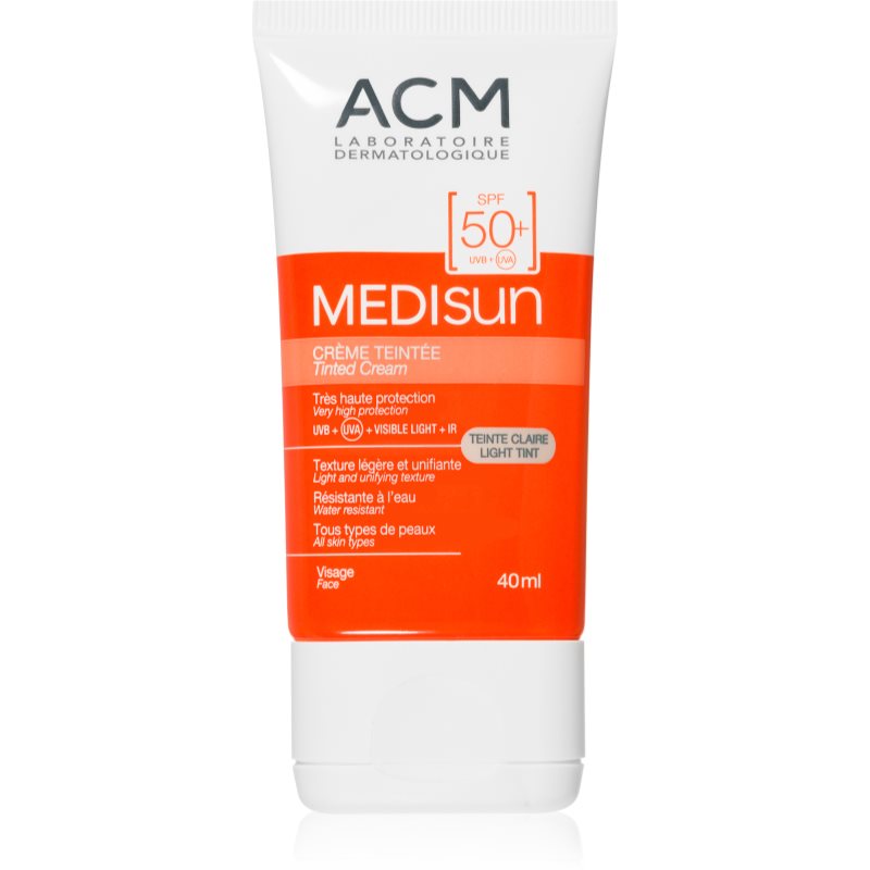 ACM Medisun ochranný krém SPF 50+ odstín Light 40 ml