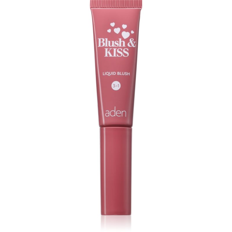 Aden Cosmetics Blush & Kiss multifunkční líčidlo na rty a tváře 3 v 1 odstín 02 Sunkissed 8 ml