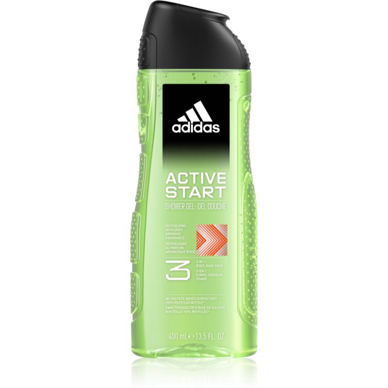 Adidas 3 Active Start gel za prhanje za moške 400 ml