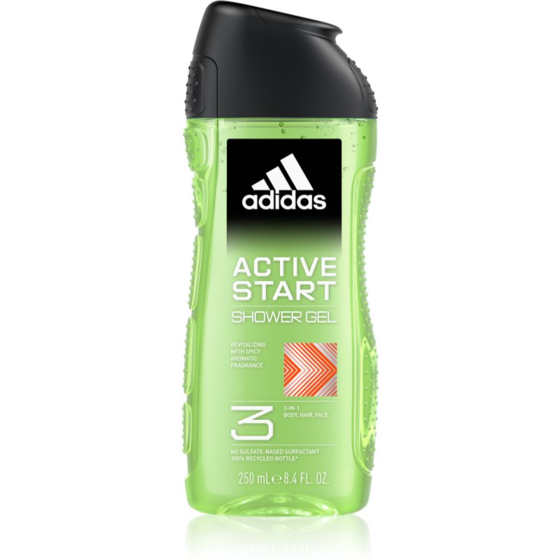 Adidas 3 Active Start sprchový gél pre mužov 250 ml