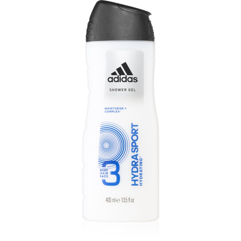 Adidas Hydra Sport gel doccia per viso, corpo e capelli 3 in 1 400 ml