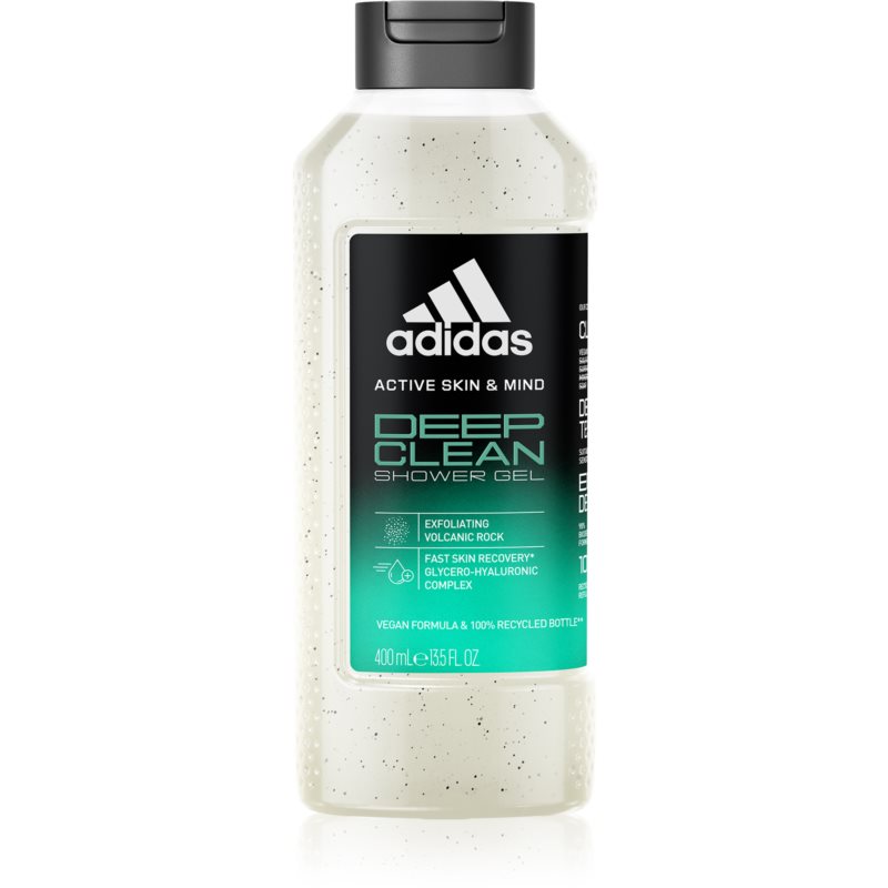 Фото - Гель для душу Adidas Deep Clean очищуючий гель для душа з ефектом пілінгу 400 мл 