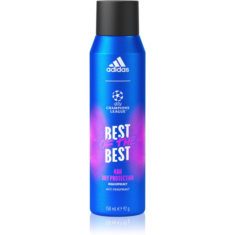 Adidas UEFA Champions League Best Of The Best 48H Dry Protection 150 ml antiperspirant pre mužov deospray