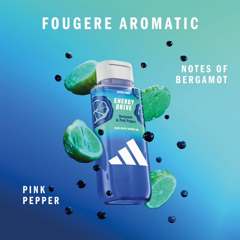 Adidas Vibes Energy Drive sprchový gel unisex 250 ml