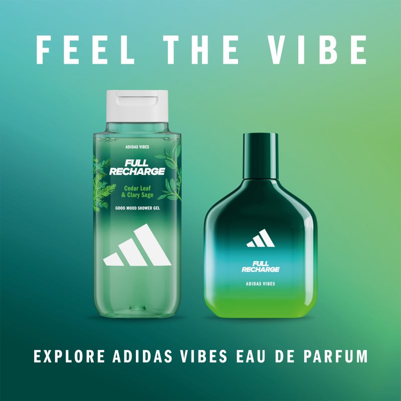 Adidas Vibes Full Recharge sprchový gel unisex 400 ml (obrázek 3)