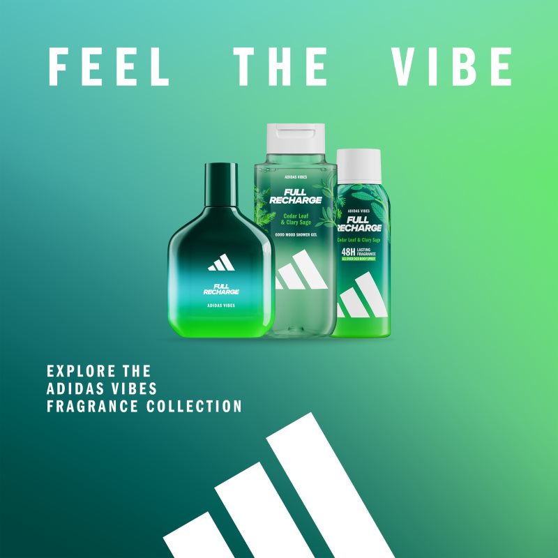 Adidas Vibes Full Recharge sprchový gel unisex 400 ml (obrázek 7)