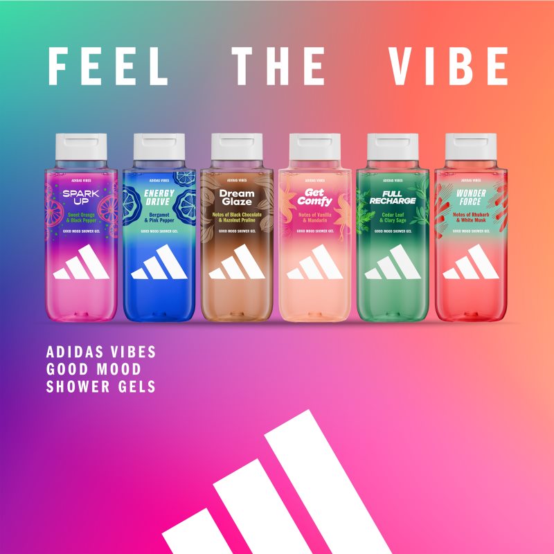 Adidas Vibes Get Comfy sprchový gel unisex 400 ml (obrázek 3)