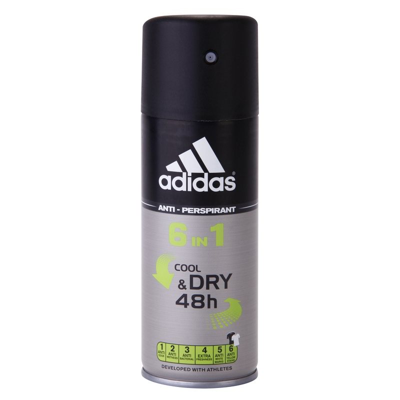 Adidas Cool & Dry 6 in 1 Deo-Spray für Herren 150 ml
