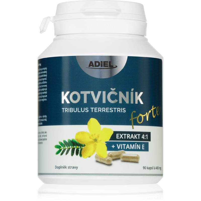 Adiel Kotvičník + vitamin E forte bylinné kapsle na podporu hormonální rovnováhy 90 cps