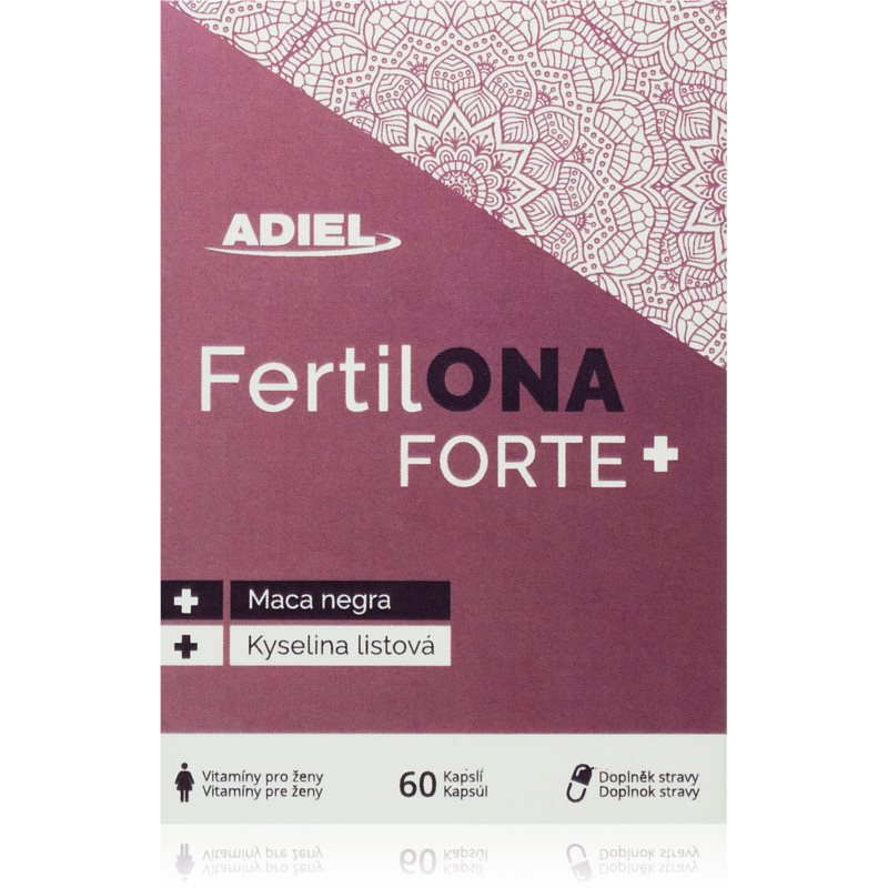 Adiel FertilONA Forte+ bylinné kapsle při plánování těhotenství 60 cps