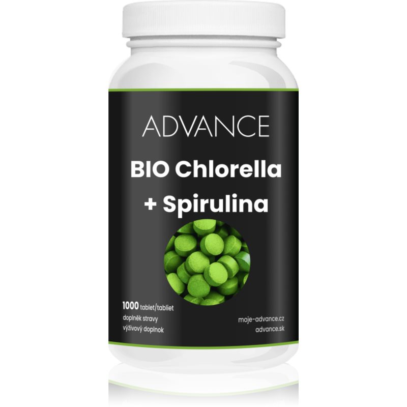 ADVANCE Chlorella + Spirulina BIO tbl.1000 koupíte na Notino.cz