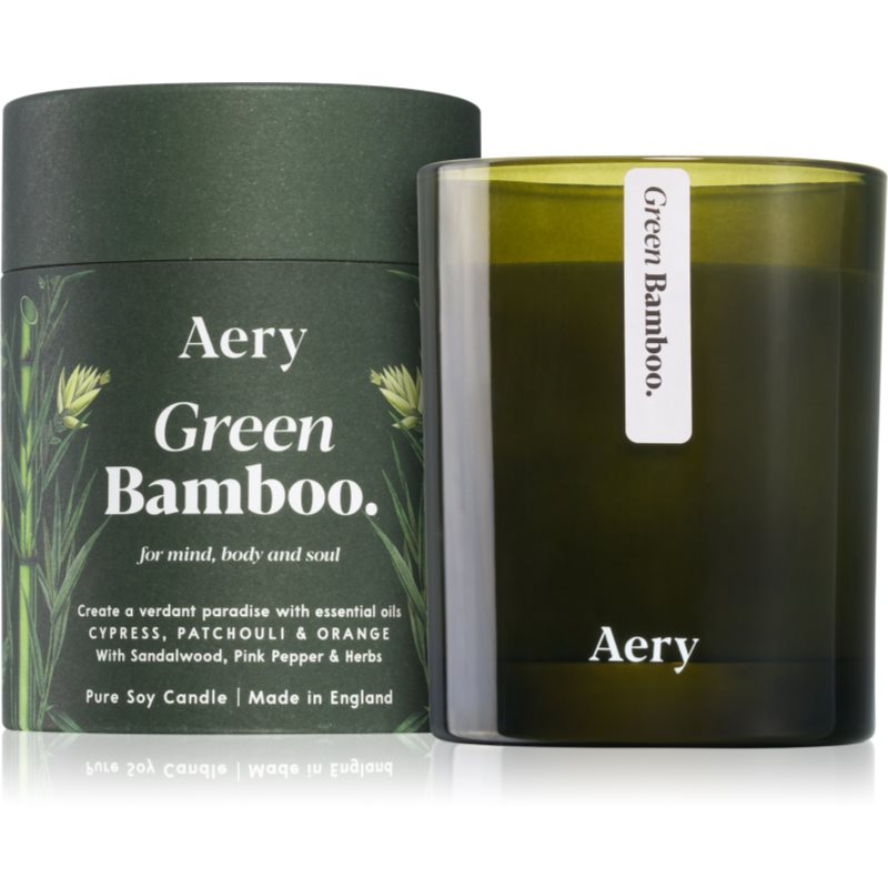 Aery Botanical Green Bamboo Scented Candle 200 G