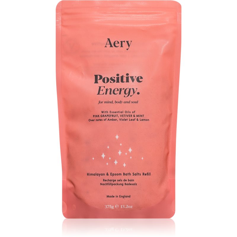 Aery Aromatherapy Positive Energy soľ do kúpeľa 375 g