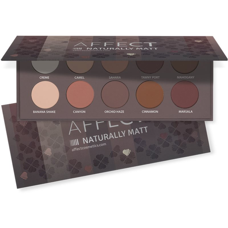 Affect Naturally Matt paleta cieni do powiek 10x2 g