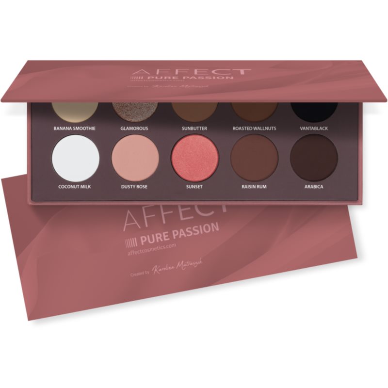 Affect Pressed Eyeshadow Palette Palette De Fards à Paupières Teinte Pure Passion 10x2 G