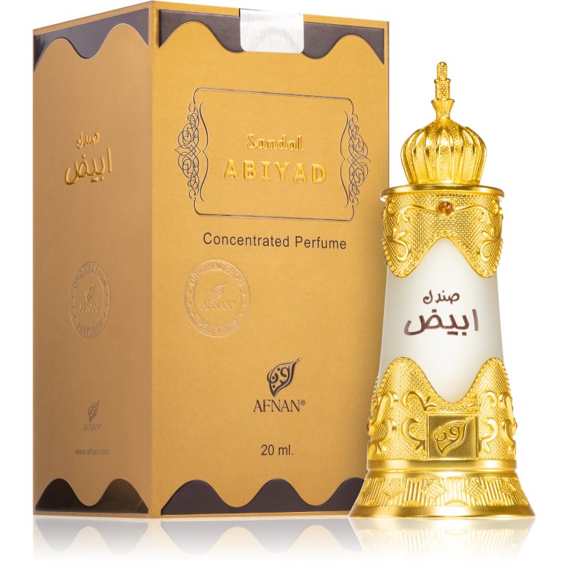 Afnan Sandal Abiyad Perfumed Oil Unisex 20 Ml