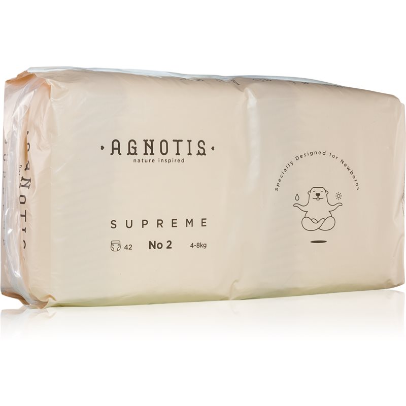 Agnotis Baby Diapers Supreme No 2 одноразові підгузки 4-8 Kg 42 кс