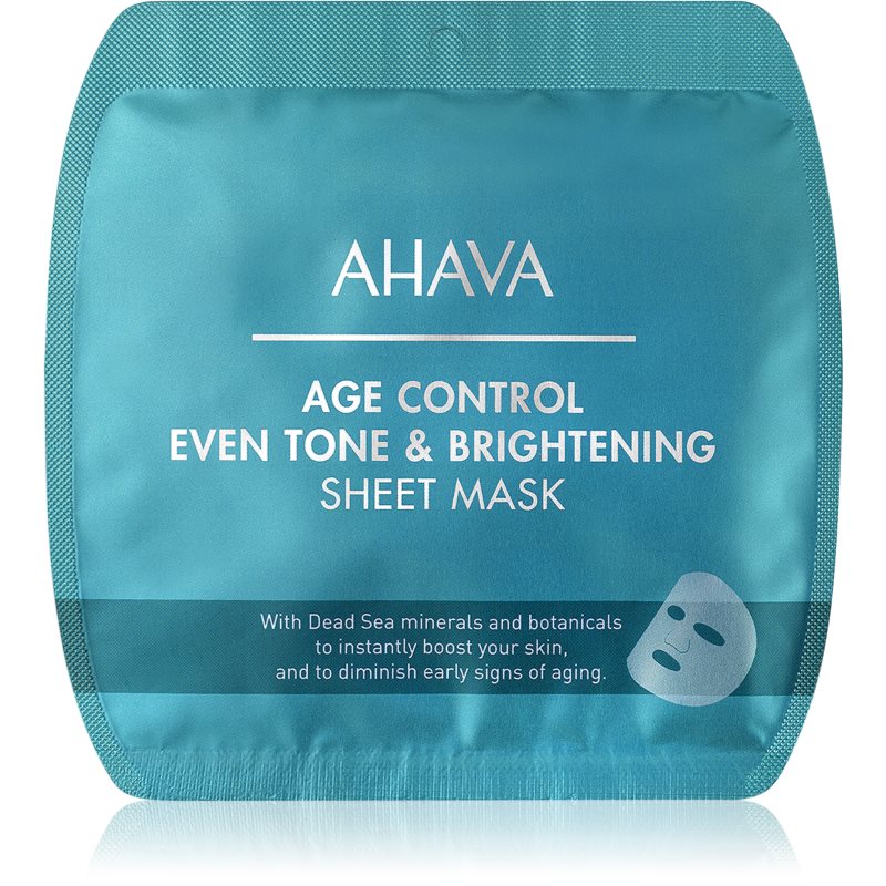 AHAVA Time To Smooth brightening sheet mask with anti-wrinkle effect 1 pc
