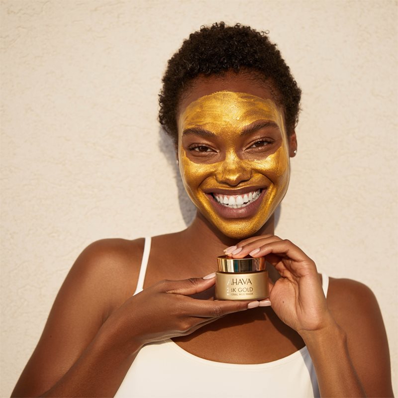 AHAVA Mineral Mud 24K Gold minerální bahenní maska s 24karátovým zlatem 50 ml (obrázek 4)