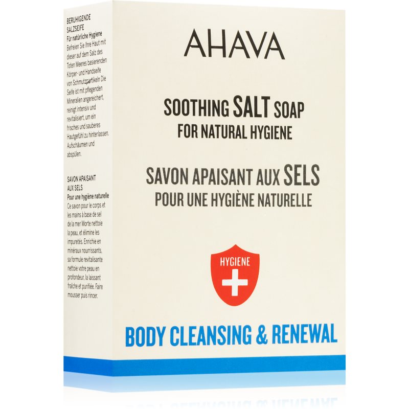 E-shop AHAVA Hygiene+ Soothing Salt Soap tuhé mýdlo pro zklidnění pokožky 100 g