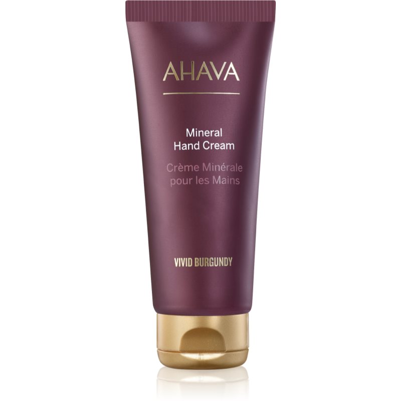 AHAVA Vivid Burgundy moisturising hand cream with Dead Sea minerals 100 ml
