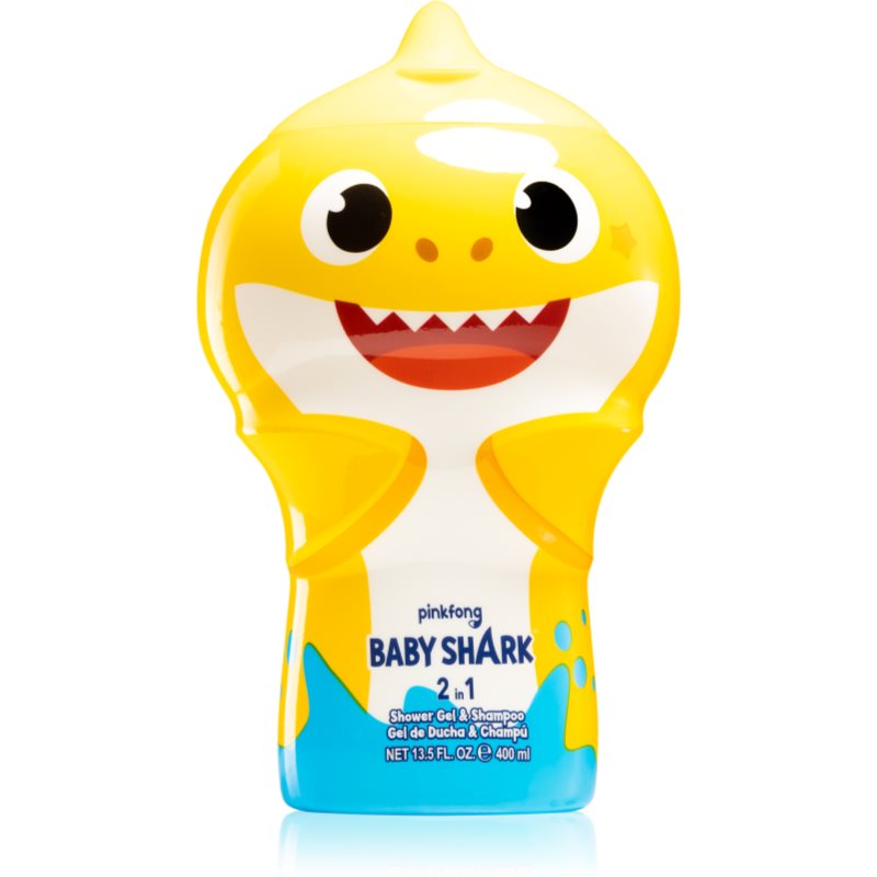 Air Val Baby Shark tusfürdő gél és sampon 2 in 1 gyermekeknek 400 ml
