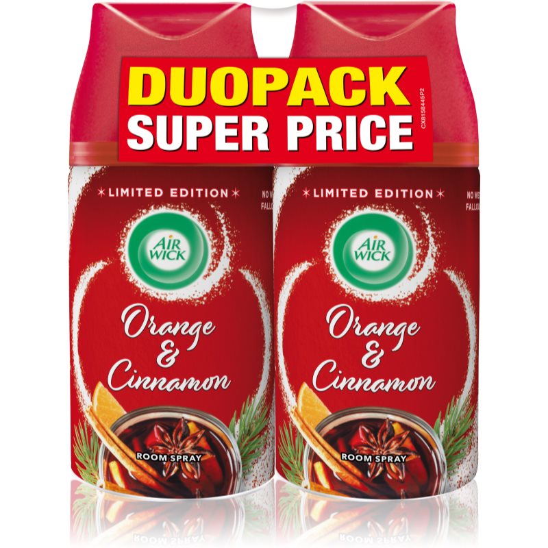 Air Wick Freshmatic Magic Winter Orange & Cinnamon Oсвіжувач повітря змінне наповнення Подвійна упаковка 2x250 мл