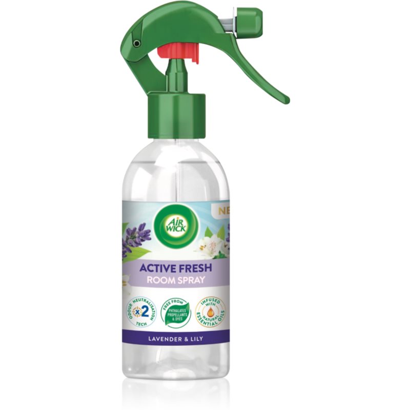 Air Wick Active Fresh Spray Lavender & Lily Room Spray With Lavender Fragrance 237 Ml