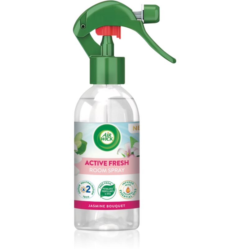 Air Wick Active Fresh Spray Jasmine Bouquet Oсвіжувач для дому з ароматом жасмину 237 мл