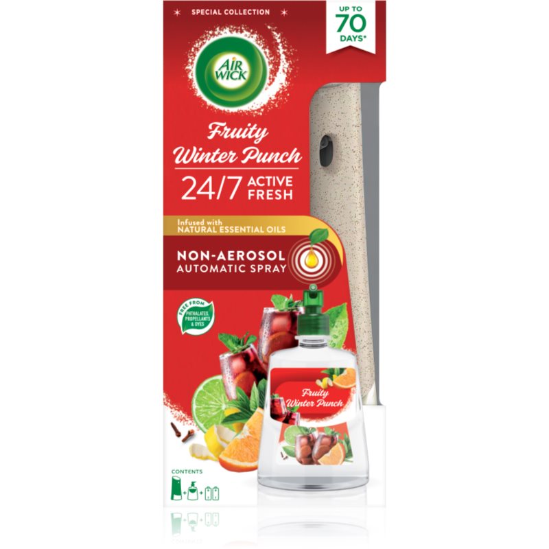 Air Wick Active Fresh Family Winter Punch désodorisant automatique avec recharge 228 ml unisex