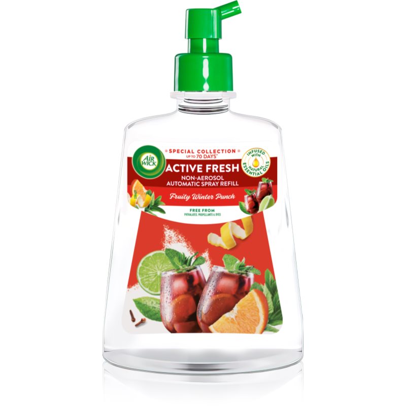 Air Wick Active Fresh Family Winter Punch osvěžovač vzduchu náhradní náplň 228 ml