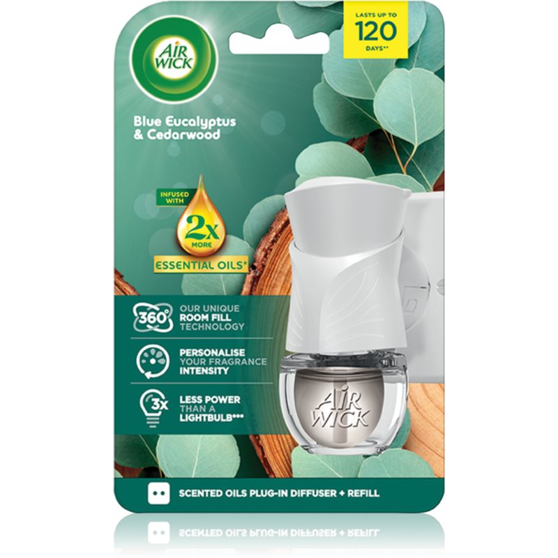 Air Wick Electric Sandalwood & Vanilla elektrický osvěžovač vzduchu s náplní 19 ml